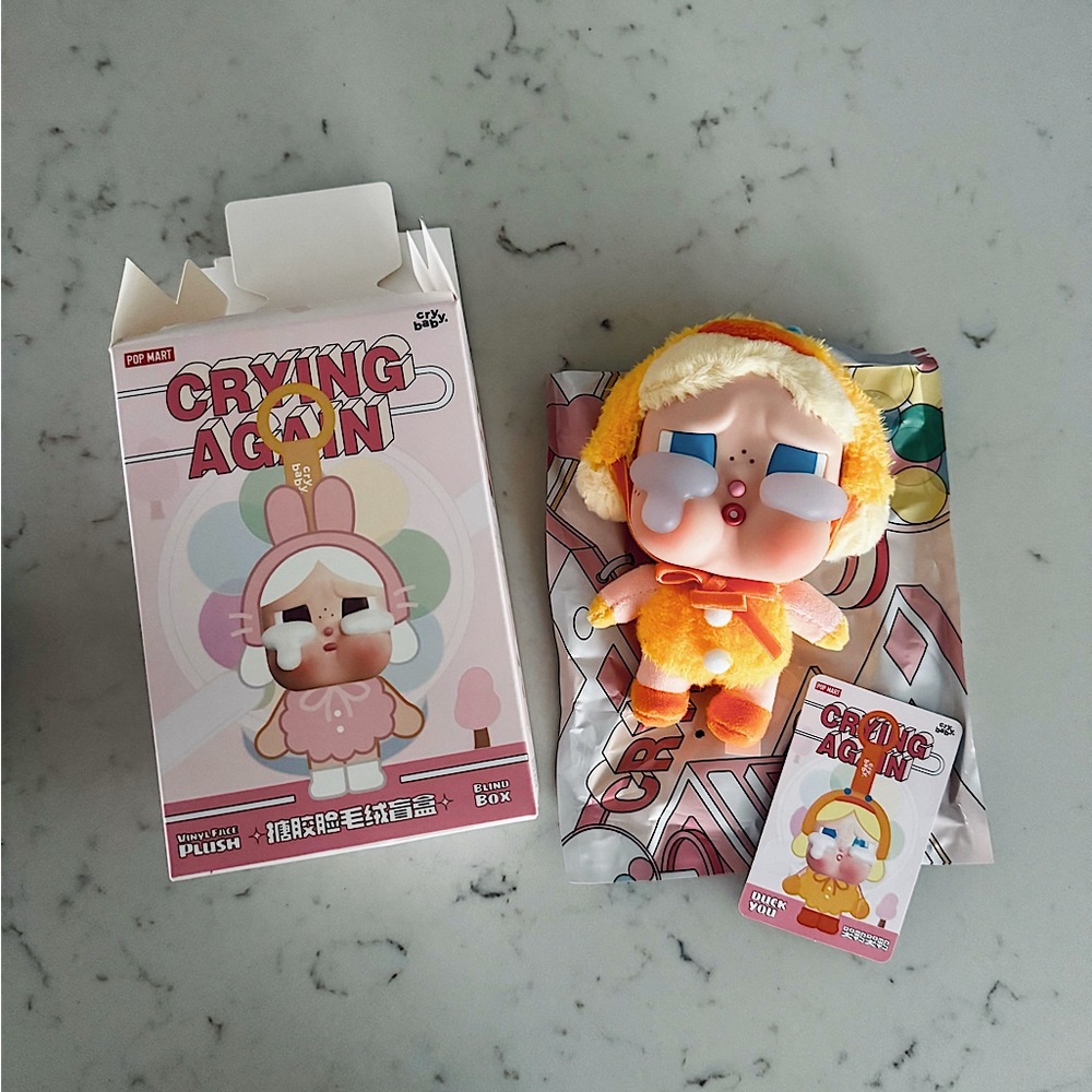 Authentic Crybaby Crying Again Duck You from Pop Mart (brand new!)